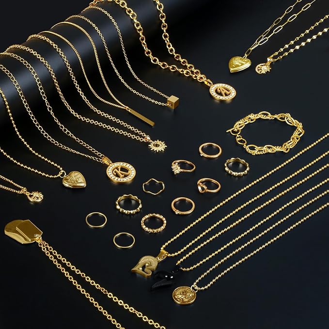 Ecoofor Gold Necklace Chains for Jewelry Making, 95.1 Feet 12 Rolls Jewelry - Image 5