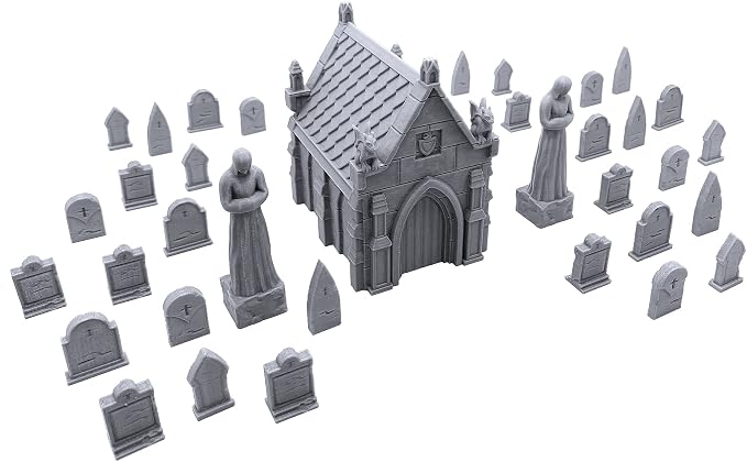 EnderToys Mausoleum Graveyard Scene by EnderToys