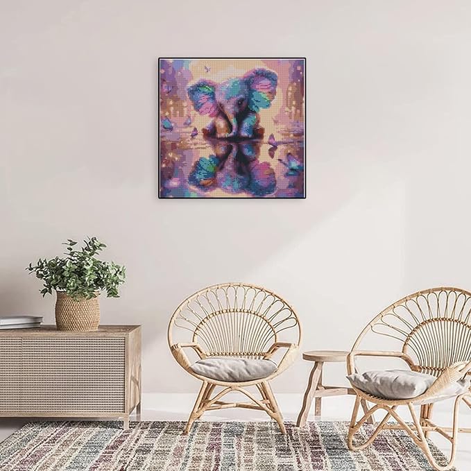Elephant Stamped Cross Stitch Kits - Image 2