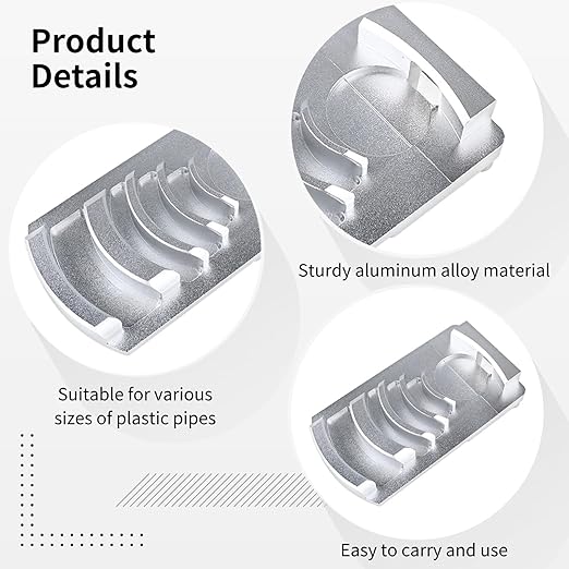 Deburring Tool, PVC PEX Pipe Reamer, Aluminum Alloy Plumbing Tool for Plastic Tubing, Professional 15-Degree Chamfering, Multi-Size Pipe Deburrer for Smooth Edges