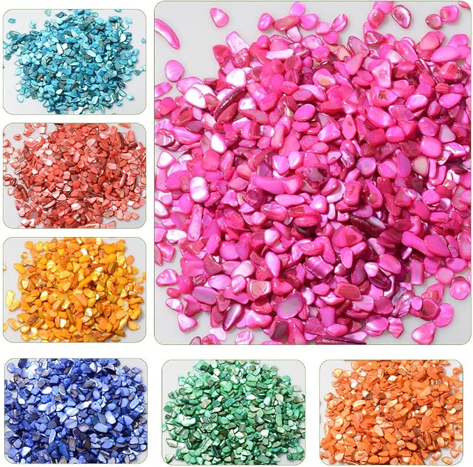 QICQDRAM Crushed Shells for Crafts About 1LB Small Natural Crushed Shells Bulk - Image 7