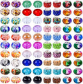 Aipridy European Large Hole Beads, Colorful Glass Charm Beads Set by AIPRIDY