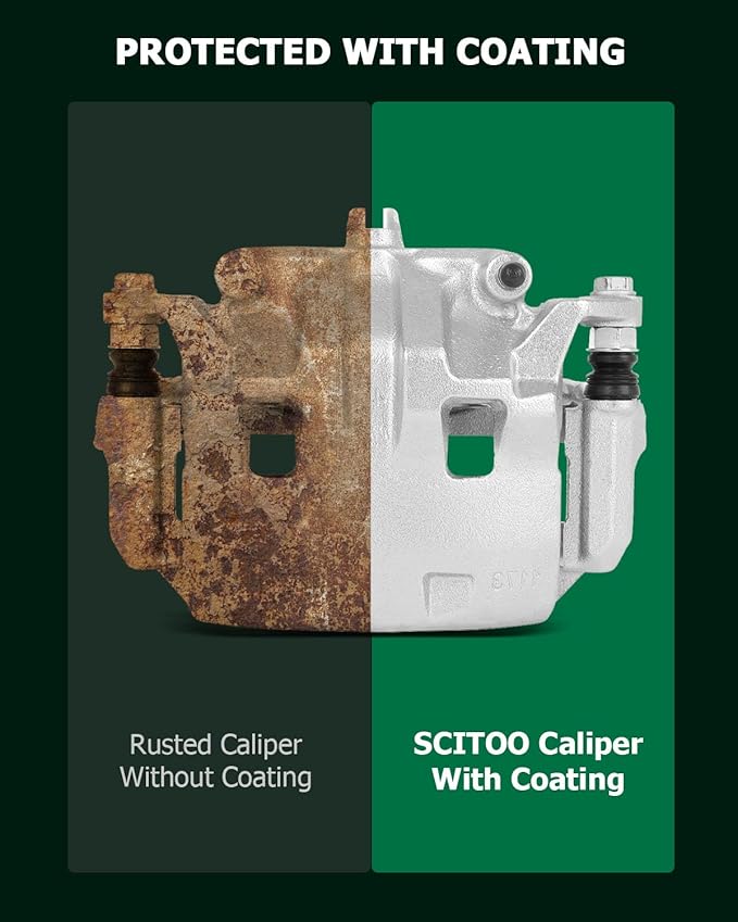 SCITOO 19B3122A Front Right Disc Brake Caliper Assembly w/Bracket For Nissan For Frontier 2005-2019,For Nissan For Pathfinder 2005-2012,For Nissan For Xterra 2005-2015,For Suzuki For Equator 2009-2012