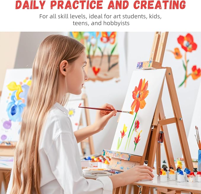 Simetufy 42 Pack Canvas Boards for Painting 8x10 inch Canvas Panels for Kids - Image 2