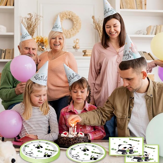 40Pcs Panda Birthday Decorations Cute Cartoon Animal Panda Themed Baby Shower - Image 6