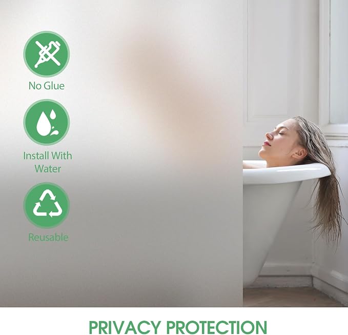 STATINT Frosted Window Film Privacy Heat Reducing UV Control Window Coverings - Image 3