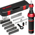 1/4" Torque Screwdriver Set, 64 Pieces 10–80 in-lb Inch Pound Torque Wrench Screwdriver Kit with T-Bar & S2 Bits – Precision Tool for Optics, Electronics, Smart Locks & DIY Repair