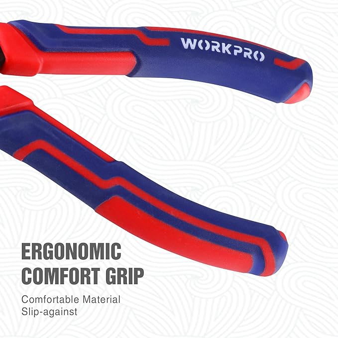 WORKPRO 8" Linesman Screw Extractor Pliers with Unique Non-slip Jaws, Stripped Screw Remover Tool, Lineman Pliers for Quickly Removal of Damaged or Rusted Fasteners
