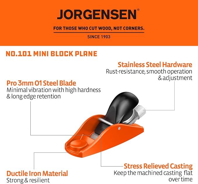 JORGENSEN No.101 Mini Wood Planer - Image 2
