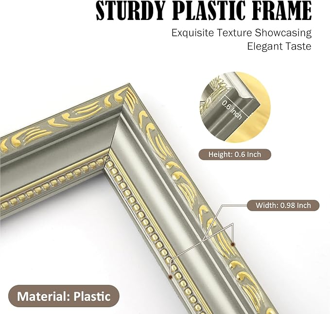 6×6 Picture Frame Gold - Image 4