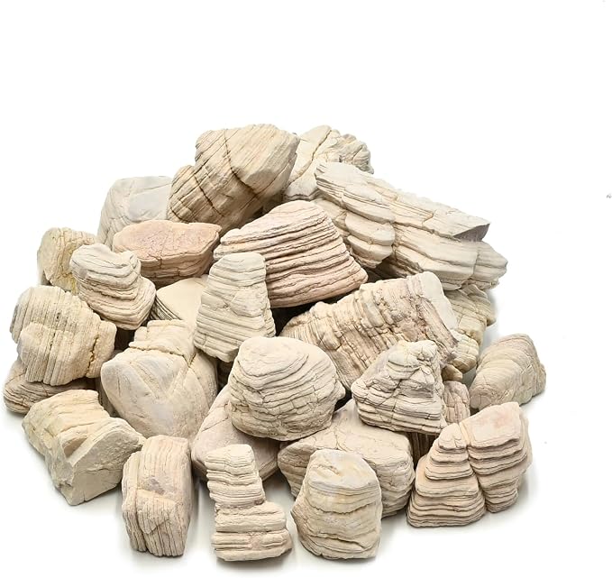 Natural Rocks Pagoda Stones 1-2.5 Inches Decorative Rocks by KINGRUI