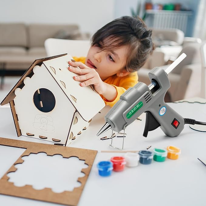 SHJADE Hot Glue Gun with 30 Glue Sticks, 20W Mini Hot Melt Gun Kit | Fast - Image 6
