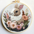 Punch Needle Kits Rabbit in Flowers Embroidery Starter Set by Unknown