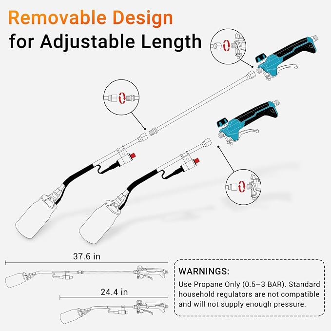 Sondiko Propane Torch Weed Burner, High Output Weed Torch - Image 3
