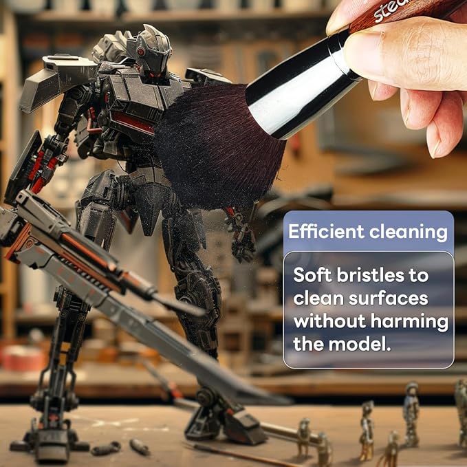 stedi Model Cleaning Brush Kit, Model Hobby Making Tools, 2 Soft and 1 Stiff - Image 2