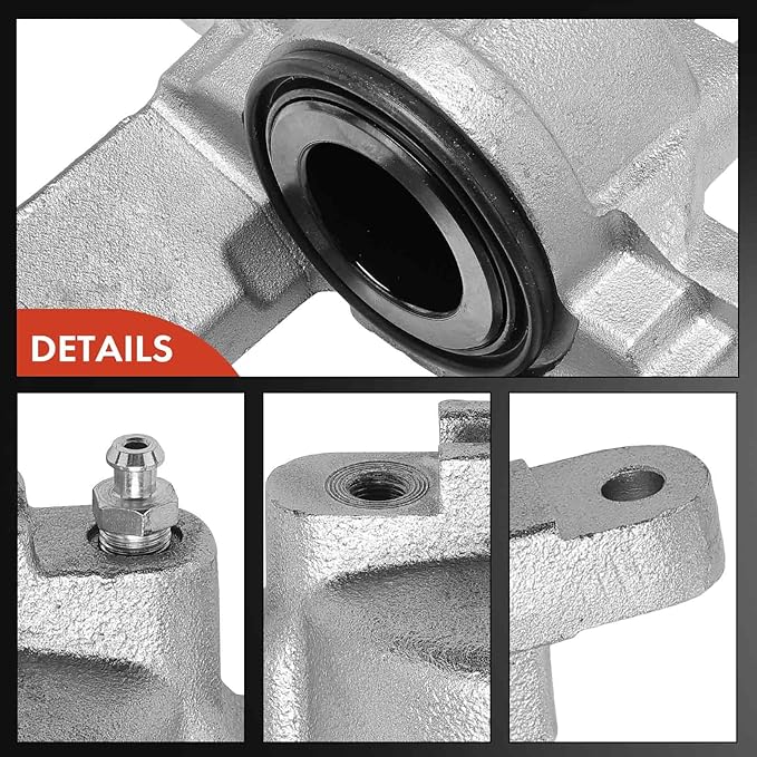 A-Premium Disc Brake Caliper Assembly Without Bracket Compatible with Select Dodge, Jeep, Ram and Volkswagen Models - Grand Caravan, Journey, Town & Country, Wrangler JK, Nitro, Routan, C/V - Front