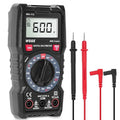 WGGE Digital Multimeter with Case, DC AC Voltmeter, Ohm Volt Amp Test Meter and Continuity Test Diode Voltage Tester for Household Outlet, Automotive Battery Test (Anti-Burn with Double Fuses)