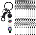 20 Pcs Beadable Keychains Bulk Kit – DIY Keychain Making Supplies by DNLEGULI
