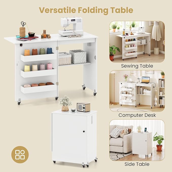 Giantex Folding Sewing Table - Image 6