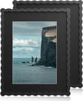 11x14 Wavy Picture Frame With Mat by Unknown
