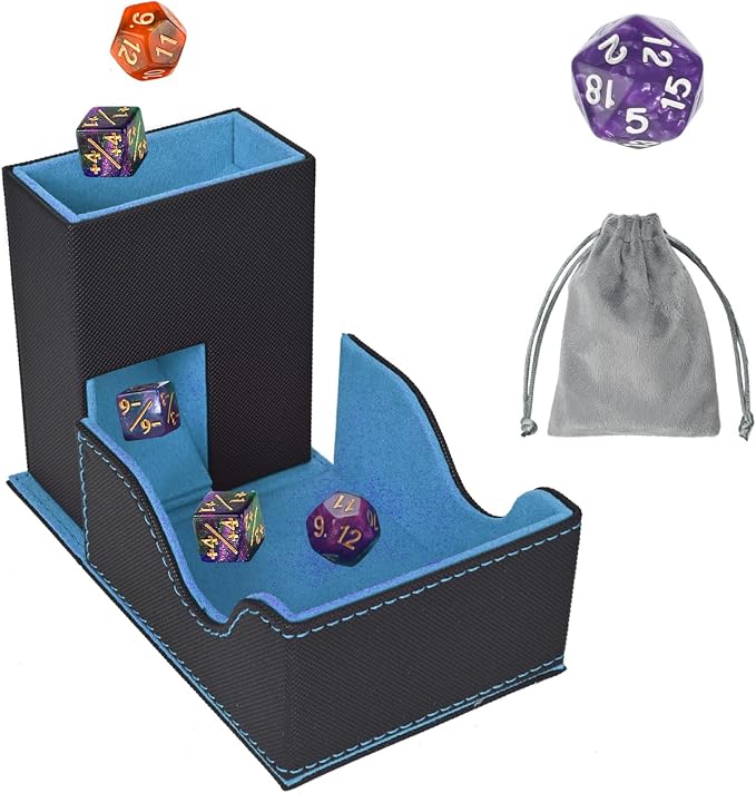Dice Tower and Tray, Foldable Portable Dice Rolling Tower, Dice Roller Accessory by Stepane