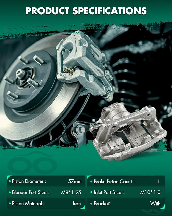 SCITOO Front Left Brake Caliper With Bracket 19B3124 Compatible For Mercedes-Benz For C240 2003-2005,For Mercedes-Benz For C280 2006-2007,For Mercedes-Benz For C320 2003-2005