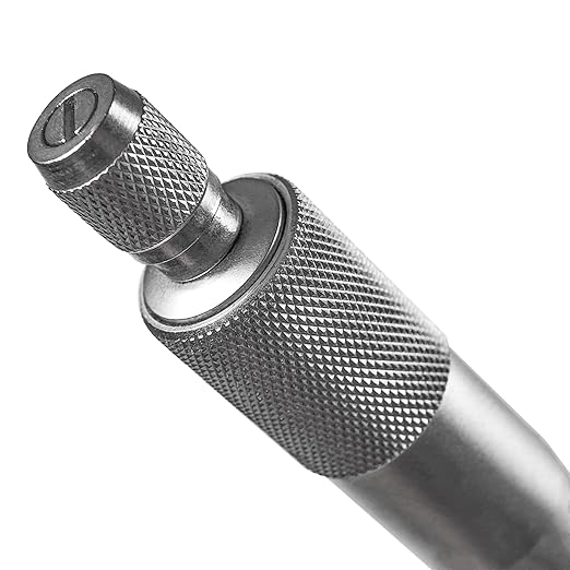 HFS(R) Precision Tube Micrometer with Reloading Ball Spherical Anvil - 0-1"/0.0001" Accuracy for Watch Case Neck Measurement