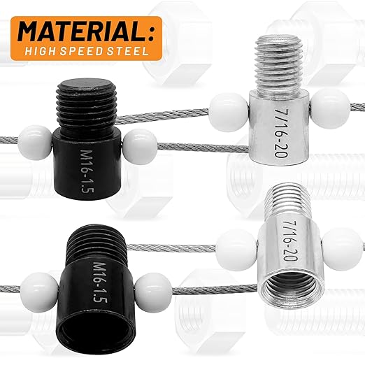 Nut & Bolt Thread Checker (Inch & Metric) - 36 Male/Female Gauges - 19 Inch & 17 Metric Nut and Bolt Thread Size Checker Identifier Gauges