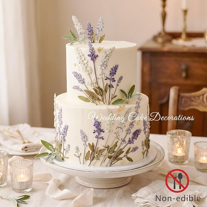 48 Pcs Natural Dried Pressed Garden Sage Flowers - Image 3