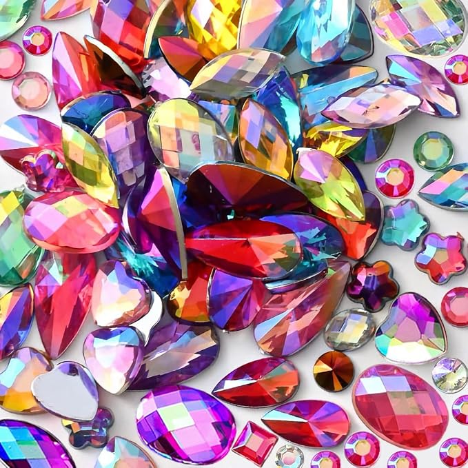 1400 PCS AB Colorful Gems Rhinestones Jewels by Unknown