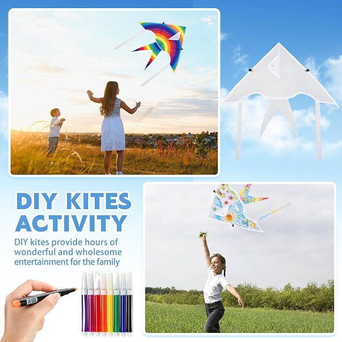 Honoson 20 Pieces DIY Blank Kite - Image 5