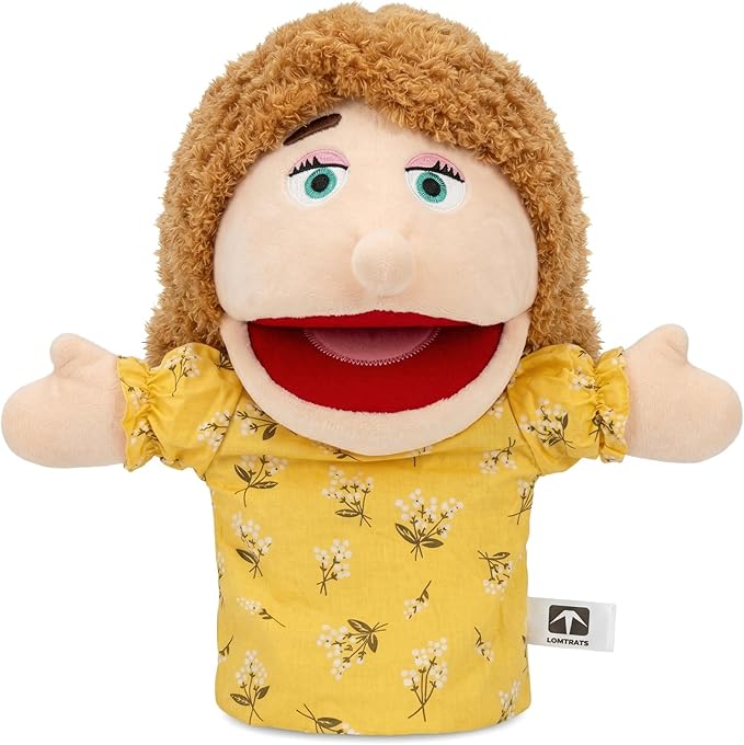 Family Hand Puppets for Kids, Includes Grandpa, Son by LOMTRATS