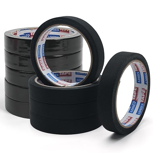 Adhes Wire Harness Tape, 10 Rolls 3/4-Inch x 50-Feet, High Temp Automotive Felt Cloth Tape for Engine Wire Loom, Noise Dampening, Cable Protection, and Electrical Bundling
