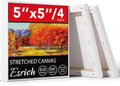 ESRICH 4 Pack Mini Canvases for Painting 5x5In, 5/8''Profile Small Square by ESRICH