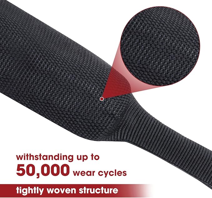 Heat Shrink Braided Sleeving, 2:1 Ratio Shrinkable Fabric Tubing Sleeve Abrasion Protection Cable Wire Sheath (1"-25ft)