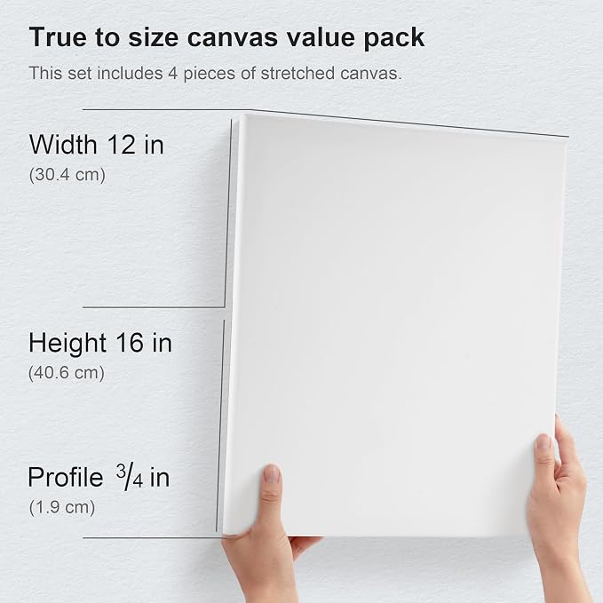 PHOENIX Professional Stretched Watercolor Canvas - Image 2