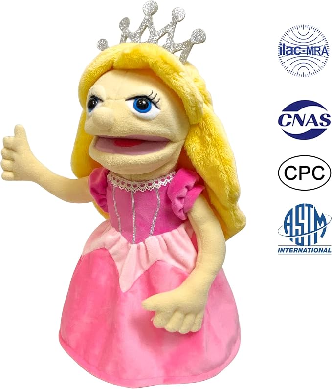 16" Puppets Entriloquist Puppet, Hand Puppets - Image 2