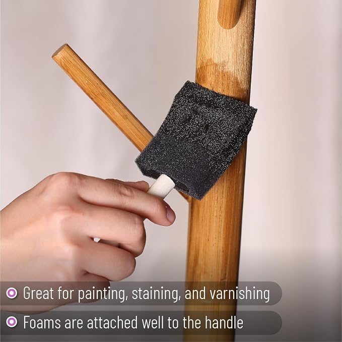 Bates Foam Paint Brushes, 120 Pack, Sponge Brushes - Image 4