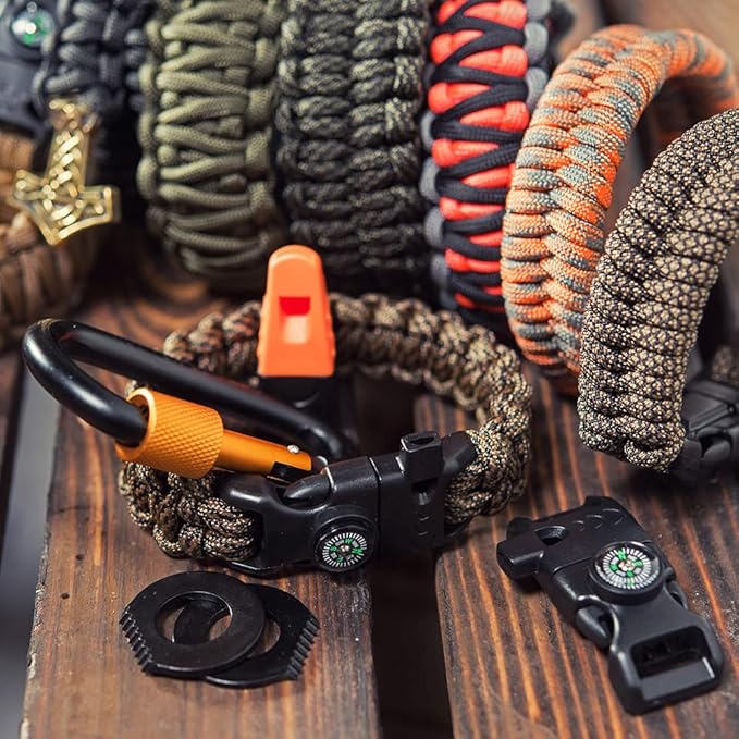 HERCULES Type III Paracord 550 Paracord Rope Parachute Cord, 250' Army Green for Camping Cord, Survival Rope