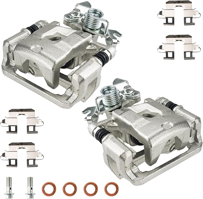 Torchbeam Rear Brake Calipers Set for Ford Fusion 2006-2012, Mazda 6 2006-2013, Lincoln MKZ 2007-2012, Mercury Milan 2006-2011, Rear Left and Rear Right Calipers Replace # 18B5003+18B5002