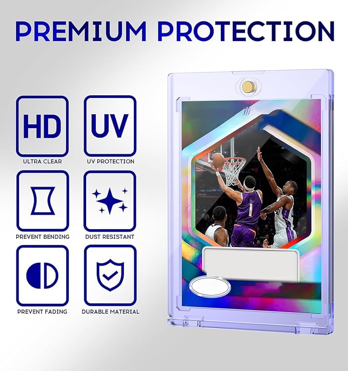 50ct Magnetic Card Holder, 35pt One Touch Card Holder, U-V Protectors Hard - Image 3