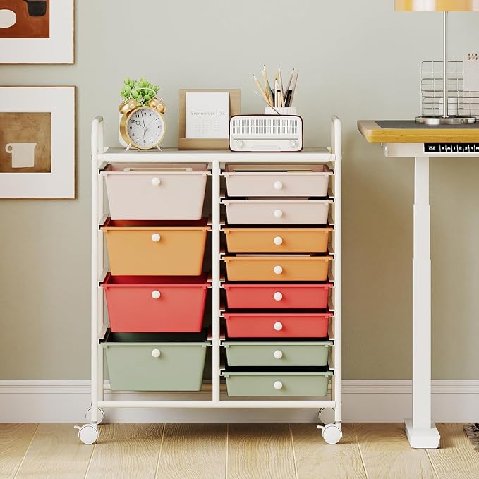 BECOMFORT 15-Drawer Rolling Cart - Image 2