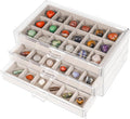Bfttlity Acrylic Rock Display Case, 54 Grids Rock Collection Box by Bfttlity