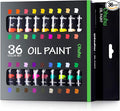 Ohuhu Oil Paint Set, 36 Oil-Based Colors, 12ml/0.42oz x 36 Tubes Non-Toxic Oil by Ohuhu