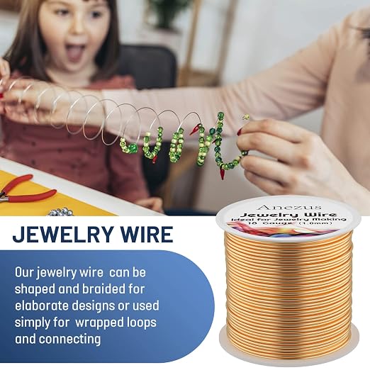Anezus 18 Gauge Jewelry Wire for Jewelry Making, Tarnish Resistant Copper - Image 4