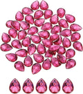MECCANIXITY 50PCS Flat Back Acrylic Teardrop Gems 18x25mm Artificial Rhinestones by MECCANIXITY