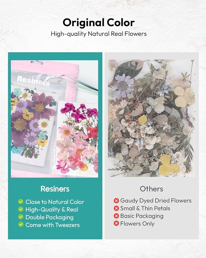 Dried Flowers, Resiners 100Pcs Pressed Flowers - Image 9