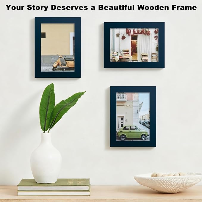 RPJC 5x7 inch Picture Frame Made of Solid Wood High Definition Glass - Image 4