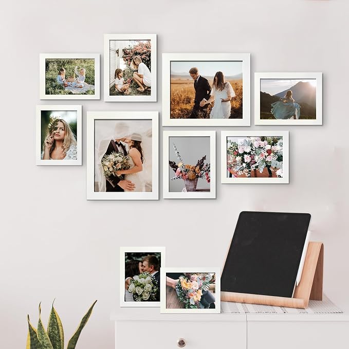 LUCKYLIFE Picture Frame Set 10-Pack, Gallery Wall Frame Collage - Image 2