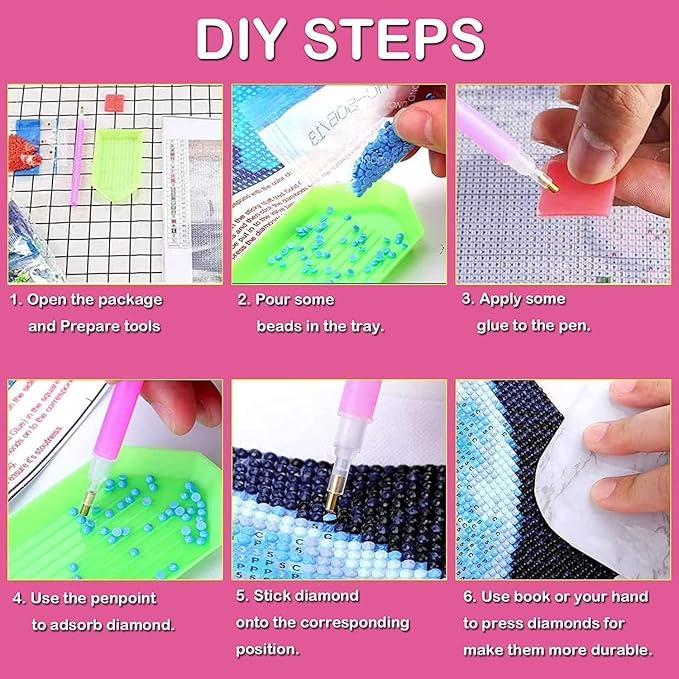 WUDWL Diamond Art Kits for Adults Beginner, Coastal City DIY Modern Diamond - Image 6